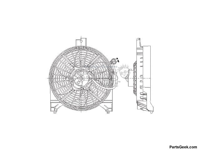Nissan Titan Radiator Fan - Cooling System - Action Crash Dorman Four