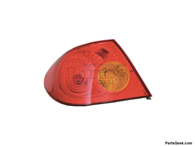 Tail Light Right Passenger Side Inner Clear & Red Lens Fit 03-08 Toyota Corolla