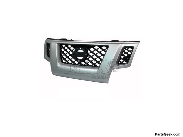 Front Grille Assembly For 2009-2013 Nissan Xterra - Silver, Without Emblem Hole 10 thumbnail image