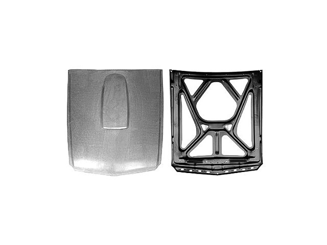 1964-1966 Ford Mustang Left Hood Hinge – Steel, Black, OE Style By Gearhead