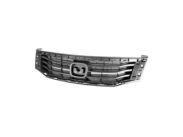 Chrome Grille & Bumper Cover Kit For 2008-2010 Honda Accord Sedan - Paintable Insert