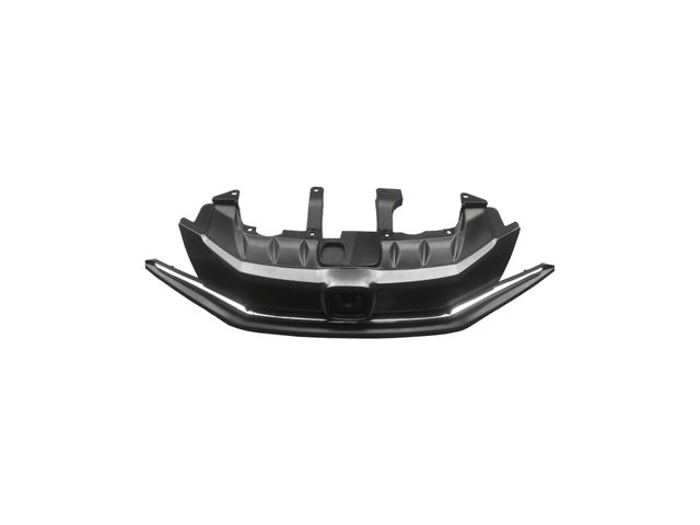 thumbnail image 2 of Front Bumper Grille For 2013-2015 Honda Civic Sedan (Black Plastic) - Direct Replacement Part HO1036116 2 of 14