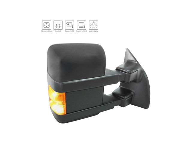 Kool Vue Right Side Mirror For 2020-2022 Ford F250/F350/F450 – Power Adjust/Fold, Heated, BSD, Puddle Light