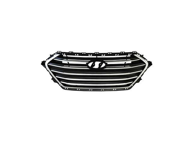Goneparts Front Radiator Support Assembly – Black – Fits 2017-2018 Hyundai Elantra – 64101F2000