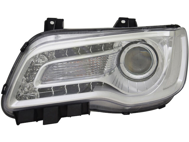 Front Driver Side Smoked Chrome Fog Light Trim Fits Chrysler 300 2015-2023