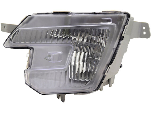 Thor-More-Lighting Front Fog Light Left Side W/Bezel - 2016-2017 Ford Explorer, Halogen, Chrome Housing
