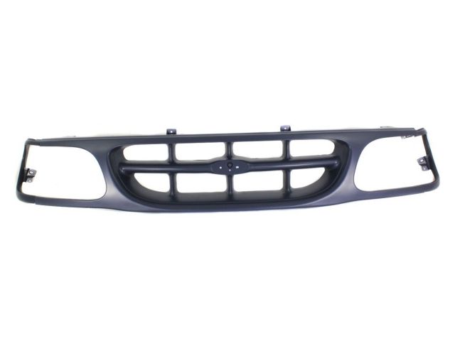 Front Grille Assembly For 1995-2001 Ford Explorer - Fits XL/XLT/Sport, Matte Black (Part 56714TV)