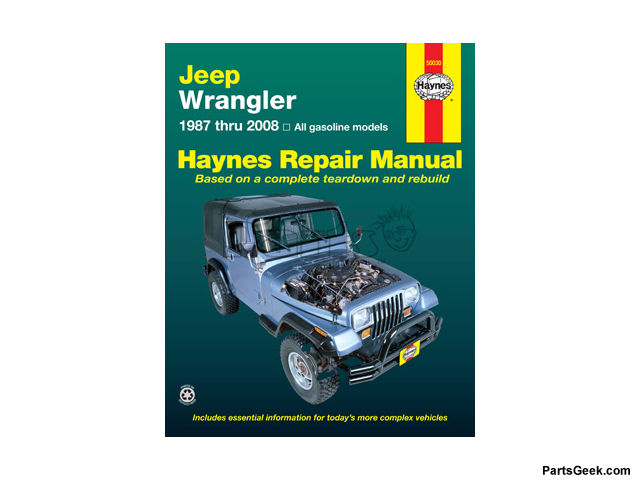 Jeep Wrangler Repair Manual - Service Manual - Haynes - 1995 1994 1991 ...