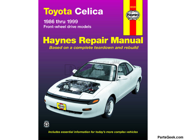 90 1990 Toyota Celica Paper Repair Manual - Fluids/Manuals/Misc