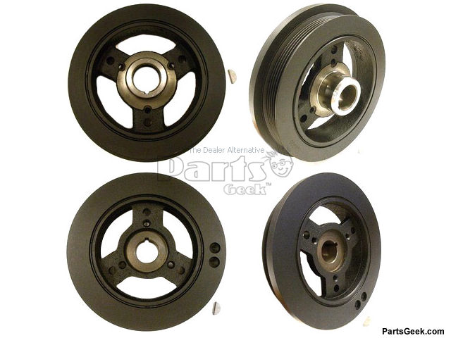 Harmonic Balancer for Select 99-12 Jeep WK, WJ, XK, KJ, KK w/ 3.7 or 4.7L Engine Crown Automotive main image 0