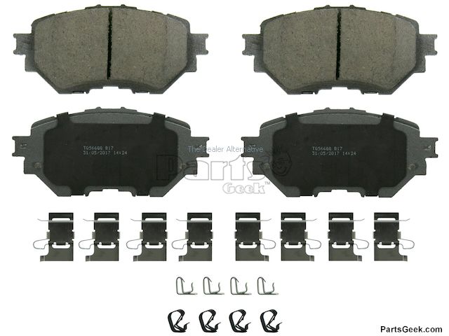 thumbnail interactive-video image 1 of Adeco Rear Ceramic Brake Pads For 2016-2023 Mazda CX-5 - CKD1846 Complete Set 1 of 13