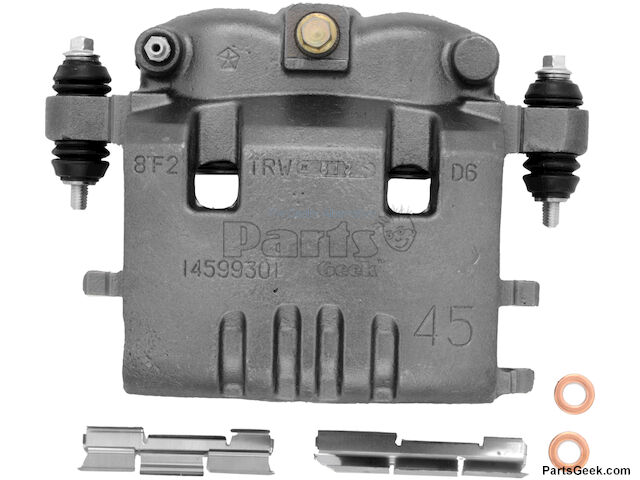 Power Stop 09-10 Dodge Ram 2500 Front Red Calipers w/Brackets - Pair main image 1