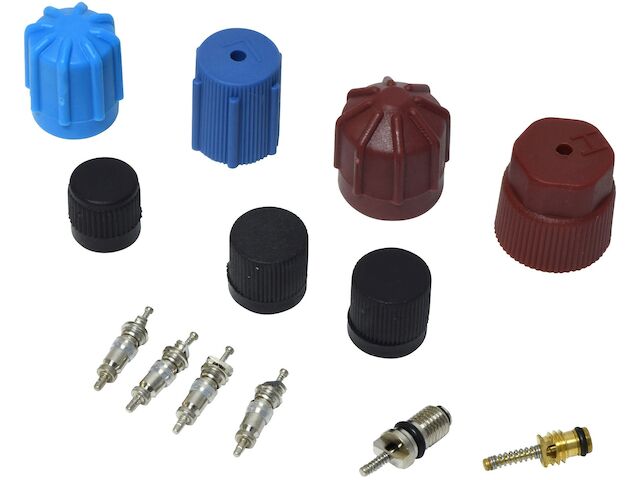 For 1991-1993 Mitsubishi 3000GT A/C System Valve Core and Cap Kit