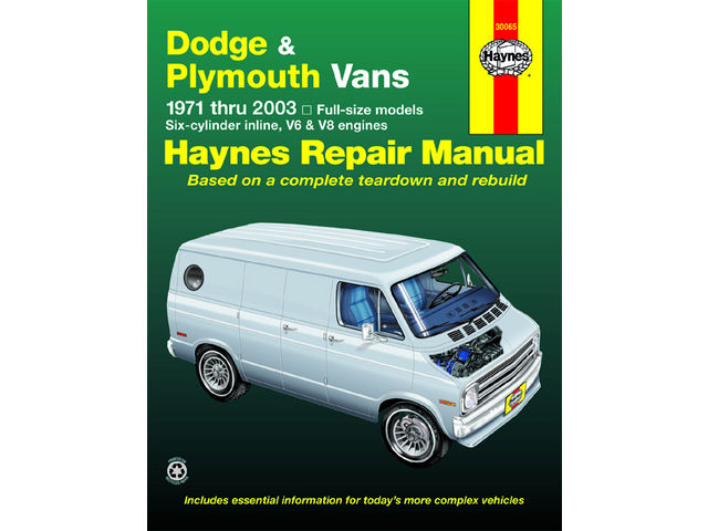 1999-2003 Dodge Ram 1500 Van Paper Repair Manual - Haynes 30065
