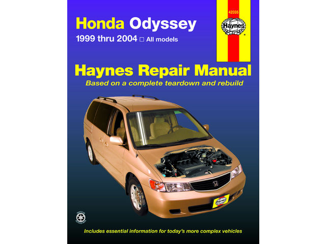 1999-2010 Honda Odyssey Paper Repair Manual - Haynes 42035