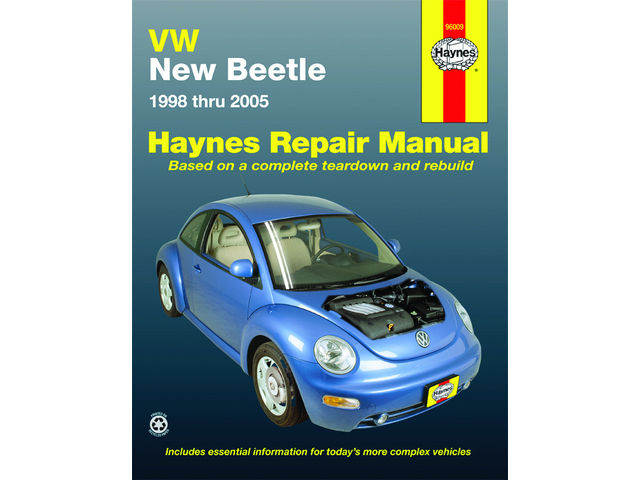 1998-2010 Volkswagen Beetle Paper Repair Manual - Bentley W0133
