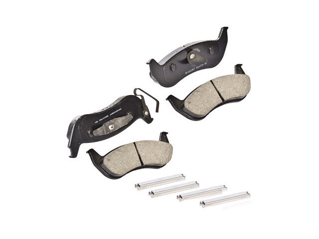 Detroit Axle Ceramic Brake Pads – Front And Rear For 2003-2011 Lincoln Town Car, 6-Piece Kit