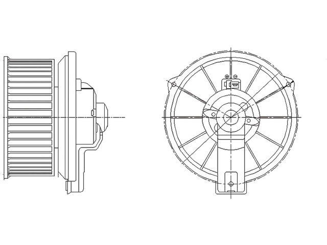 thumbnail image 2 of HVAC Blower Motor With Fan Cage For Toyota Corolla 1993-1997 – 87103-12040, 12V Direct Fit 2 of 5