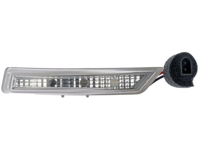 Passenger Side Fog Light Cover For 2008-2010 Chrysler Town & Country - CH1039108 Black Plastic Bumper Insert