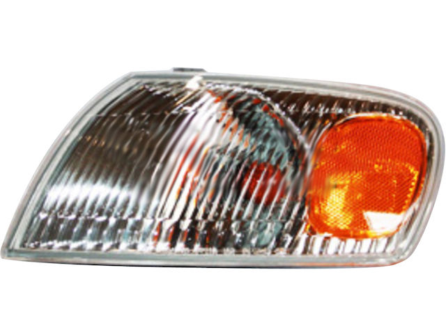 KAP Left Front Turn Signal Corner Light For 1998-2000 Toyota Corolla | Direct Fit With Bulbs | Chrome Housing