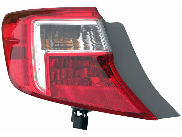 Unbranded Passenger Side Right Rear Tail Light Brake Lamp For Toyota Camry 2012-2014 – Red Lens Chrome Housing