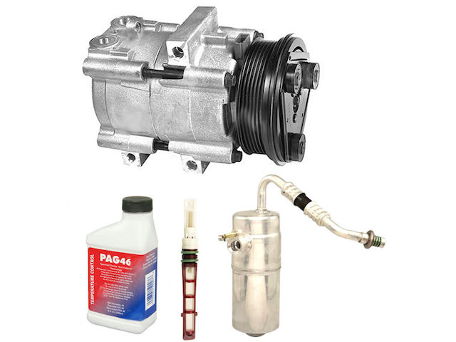Parts Realm AC Compressor Kit For 2005-2006 Ford F-150 4.6L/5.4L – 8-Groove Pulley