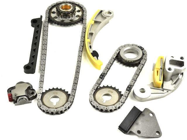 ECCPP Timing Chain Kit Compatible With 2004-2006 For Chevrolet Colorado,w/Timing Chains Rail Tensioners Crank Sprocket