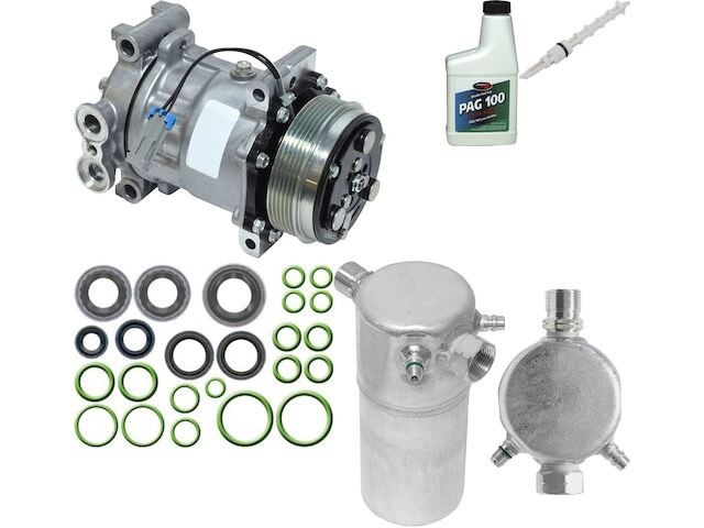 thumbnail image 2 of Universal Air Conditioner A/C Compressor Kit For 1998-2004 Chevy S10 & GMC Sonoma (4.3L Only) – HT6 6-Groove With Drier, Oil, Seals 2 of 5