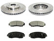 DuraGo Front Brake Pad And Rotor Kit For 2007-2011 Honda CR-V – 65868QH, Semi-Metallic Pads, Traditional Rotors