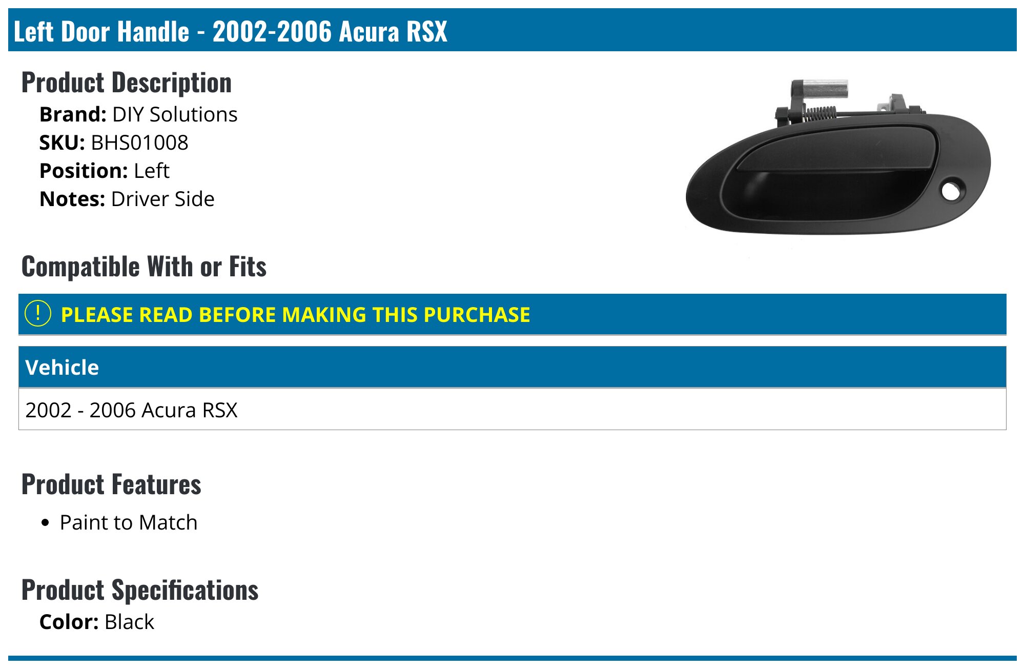 Dorman HELP! Door Handle - 81959 - O'Reilly Auto Parts