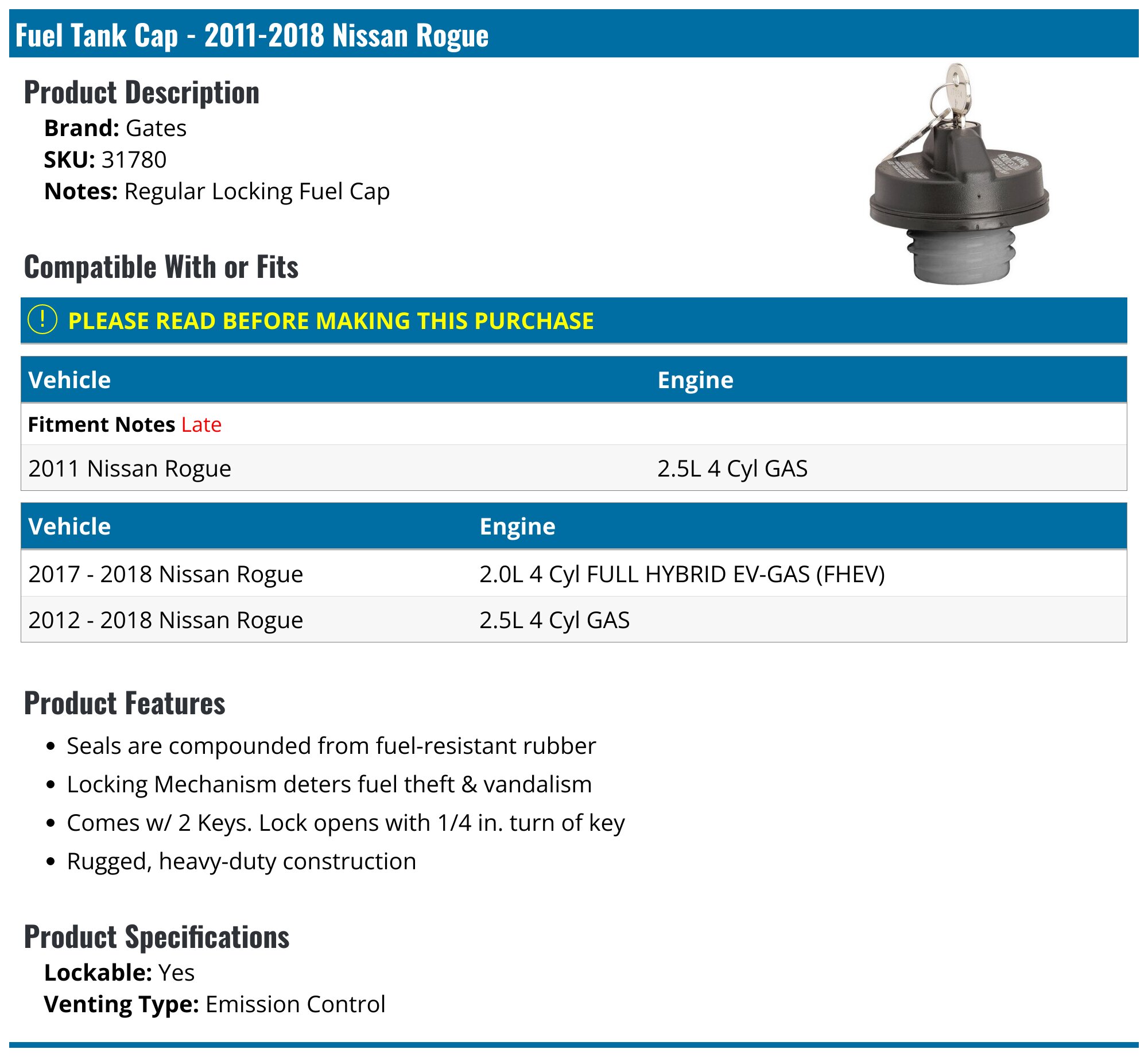 Poignée De Déverrouillage Du Capot Pour Nissan Rogue, Versa, Note 2014-2017 - Référence 65622-3TA0A, 65622-ED50A