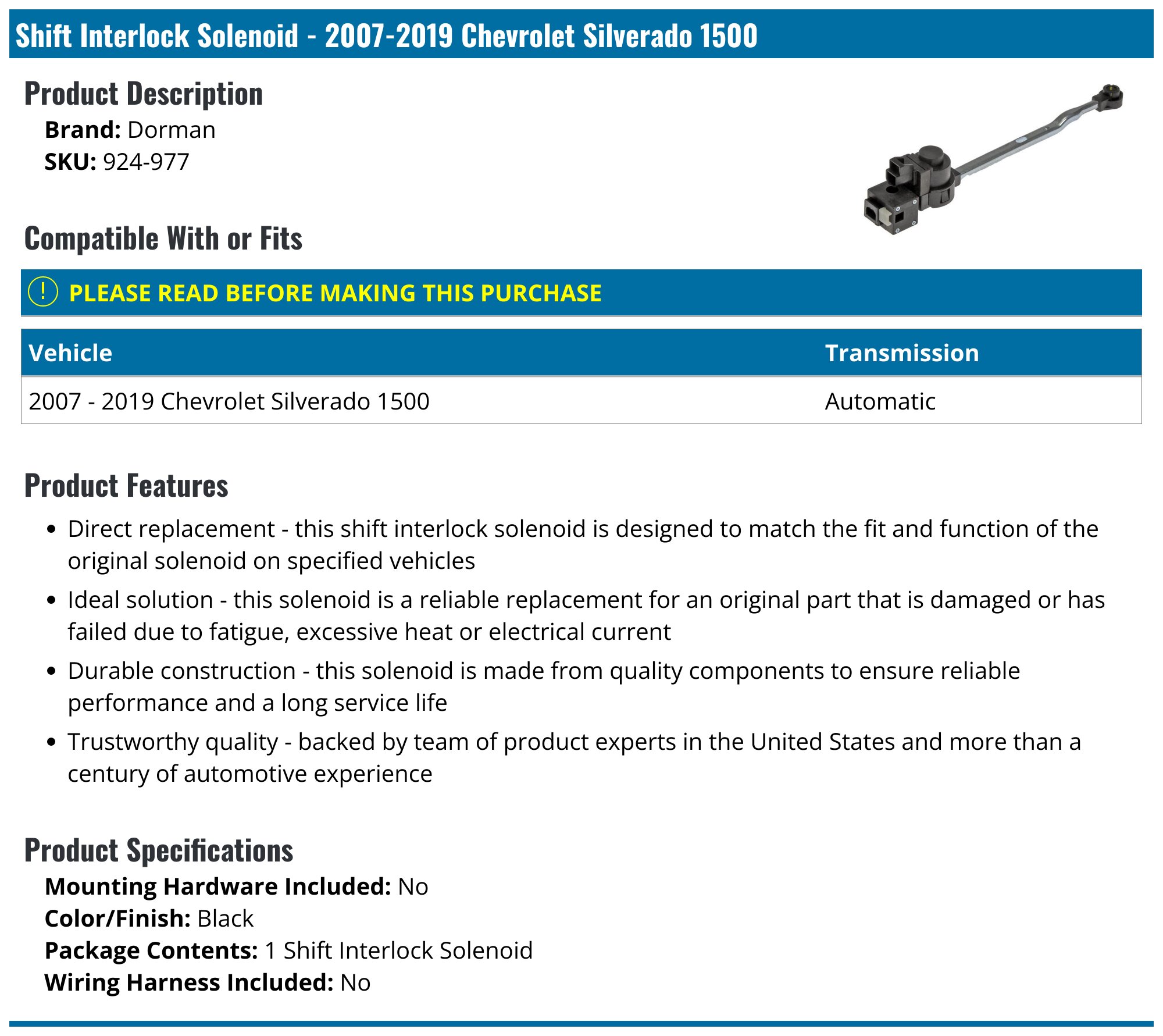 Silverado 1500 Transmission Shift Solenoids (99-13 Silverado 1500