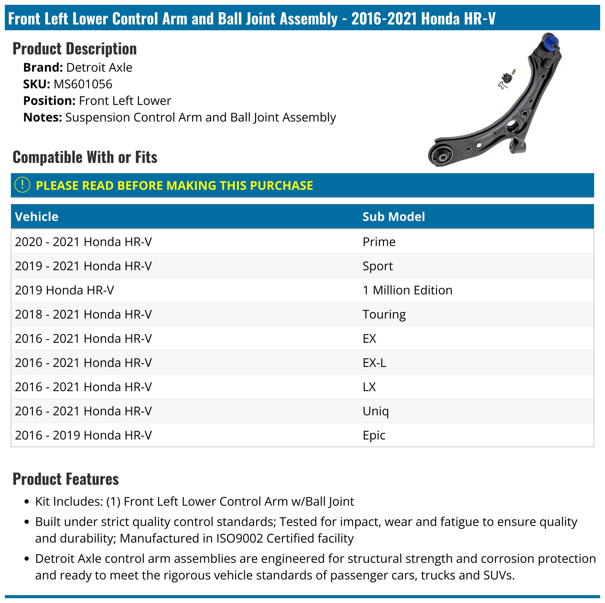 Front Left CV Axle Shaft Assembly Driver Side Fits 2011-2017 Ford
