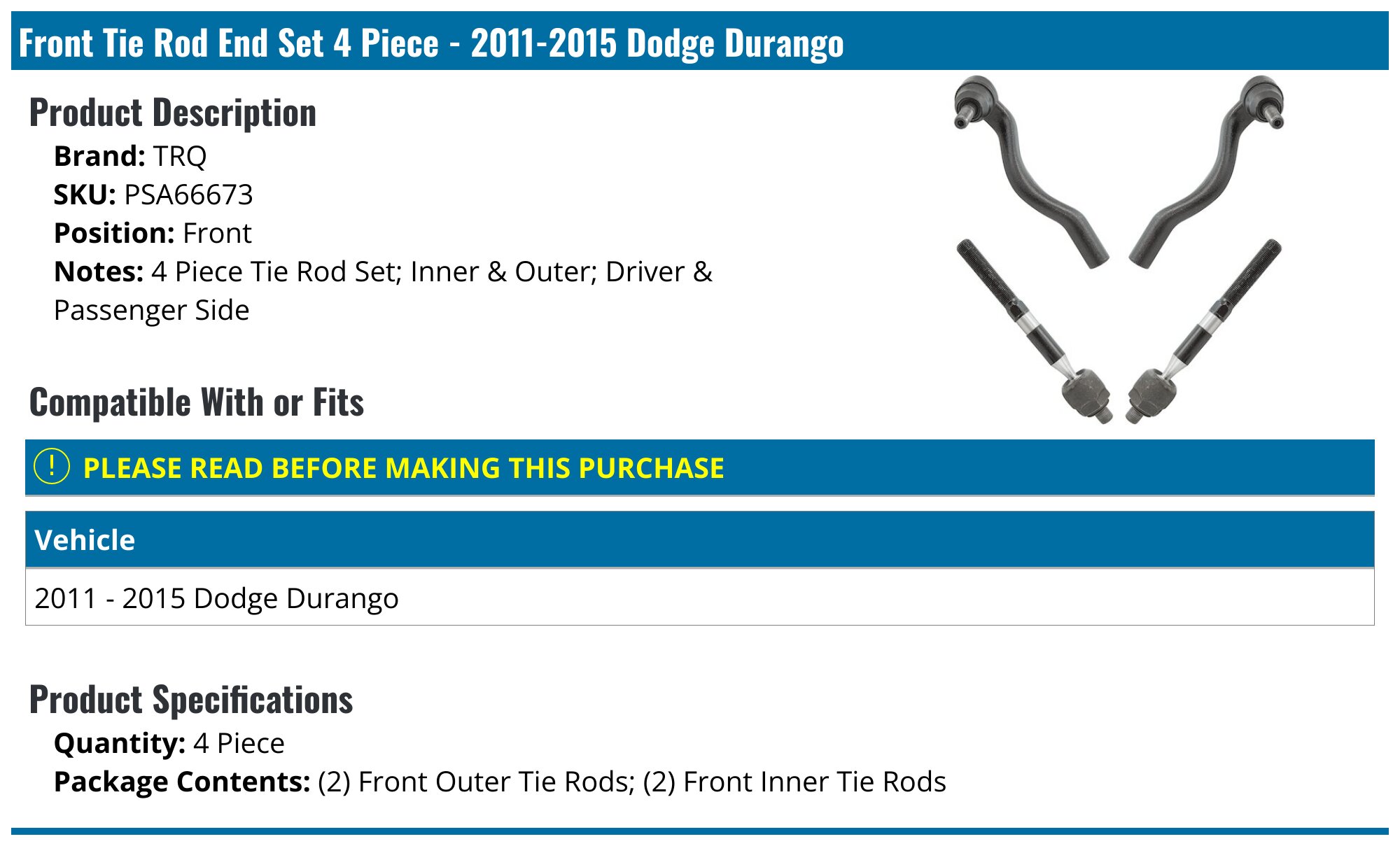 Front Lower Ball Joints for 2011 2012 - 2020 Dodge Durango Jeep Grand