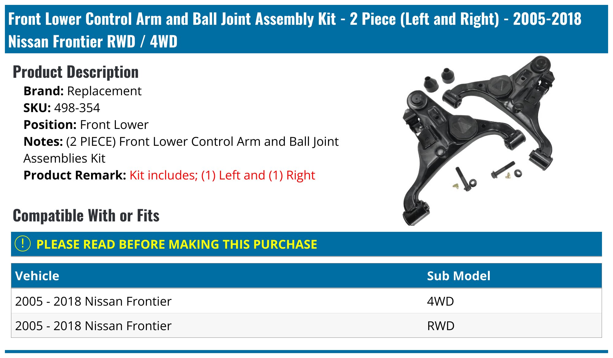 Arm Control Pair Of Front Lower Control Arms With Ball Joints For Chevy  Malibu 04-12, Pontiac G6, Saturn Aura Ball Joint Lower Control Arm, image size:2000x1169
