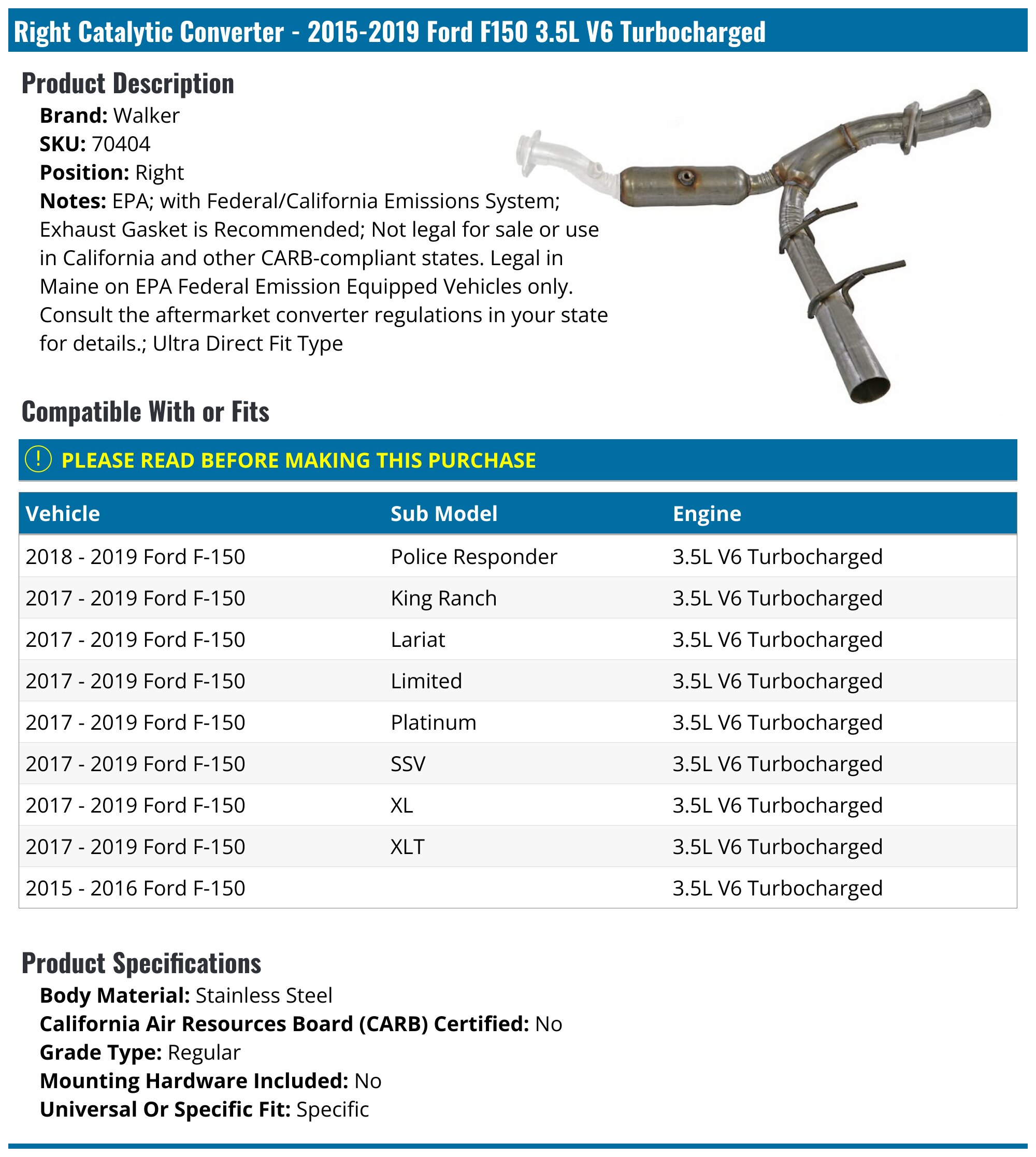 Ford F-150 Catalytic Converter Replacement Cost | Mechanic Guide