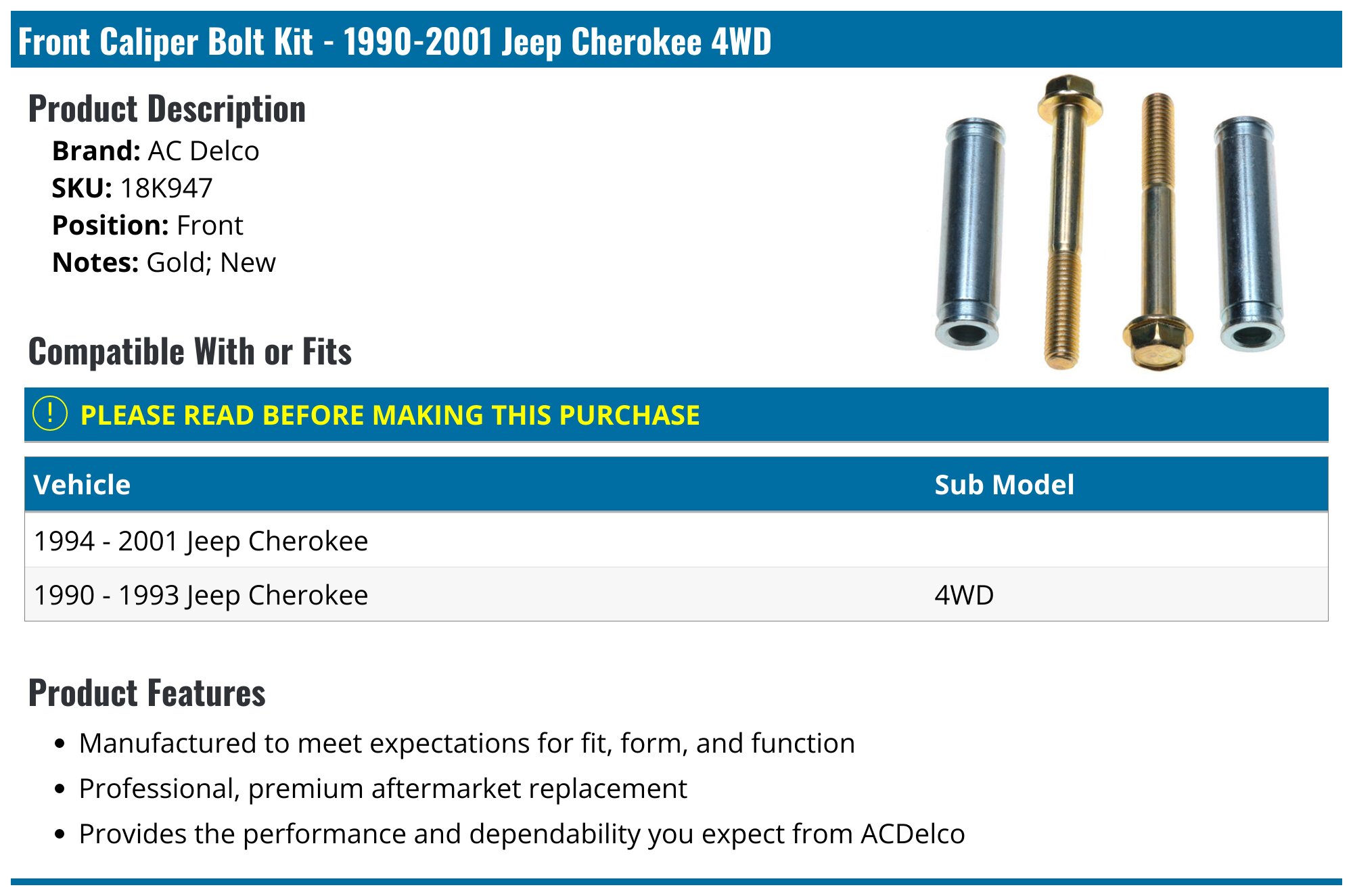 ACDelco 18A1705A - Non-Coated Front Disc Brake Rotor