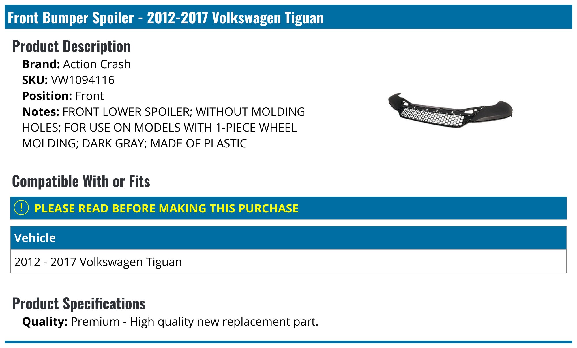 Voorspoiler Vario-X Volkswagen Transporter T6 2015-  Gespoten Ongespoten Bumper Pu
