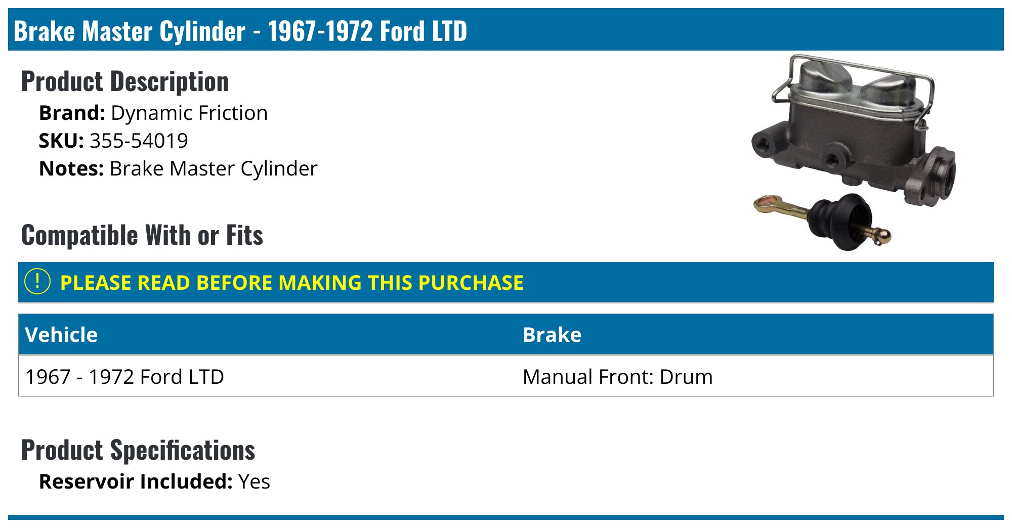Dorman M390298 Brake Master Cylinder For Specific Ford / Mercury Models Fits Select: 1996 FORD Taurus Gl 1996 Mercury Sable Dorman M390298 Brake Master Cylinder For Specific Ford / Mercury Models Fits Select: 1996 FORD Taurus Gl 1996 Mercury Sable