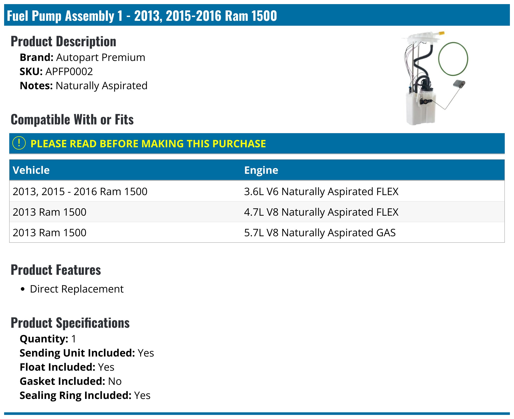 2016 Ram 1500 Fuel Capacitynull