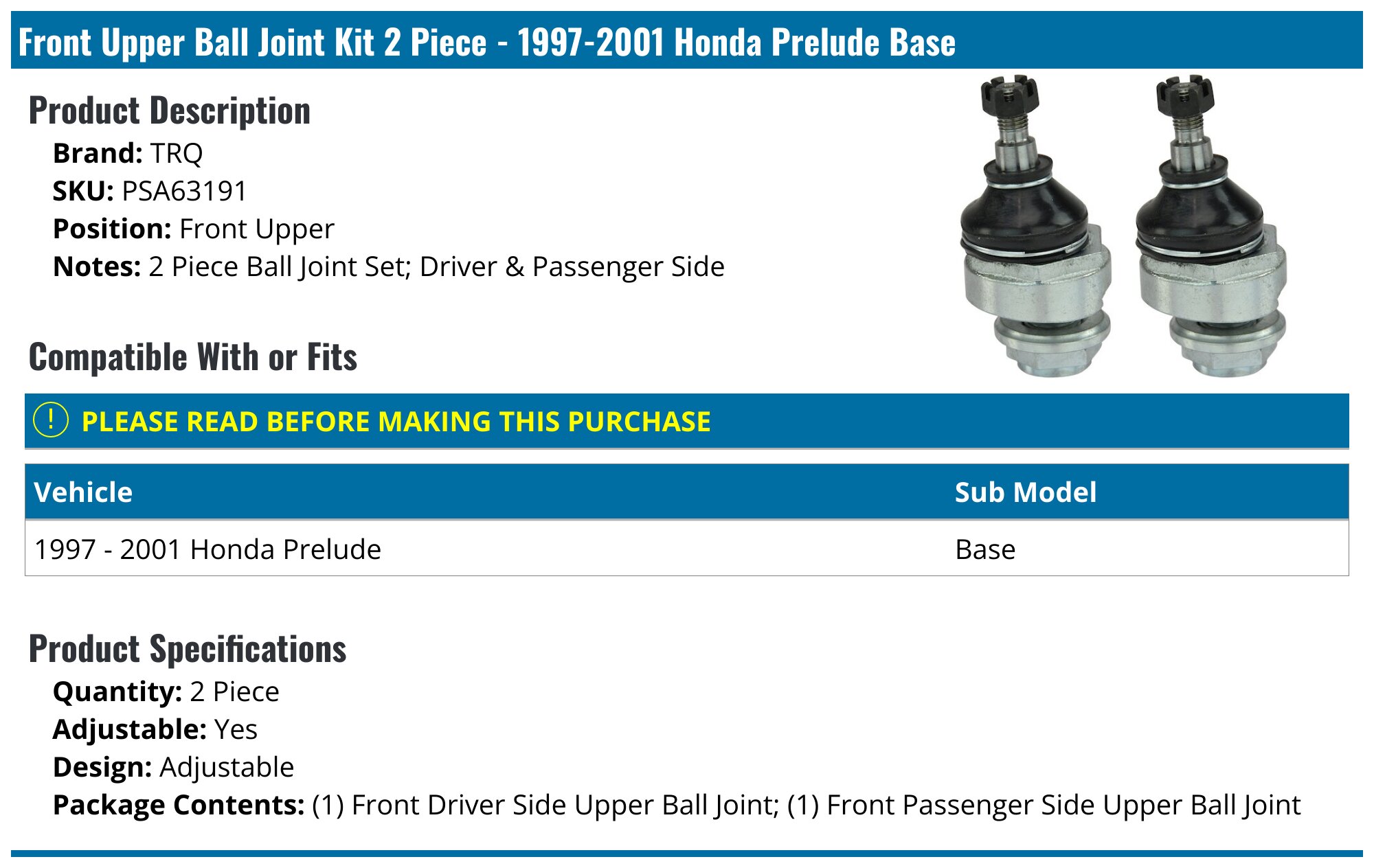 HONDA PRELUDE BA4 BA5 REAR UPPER ARM BALL JOINT | Shopee Malaysia