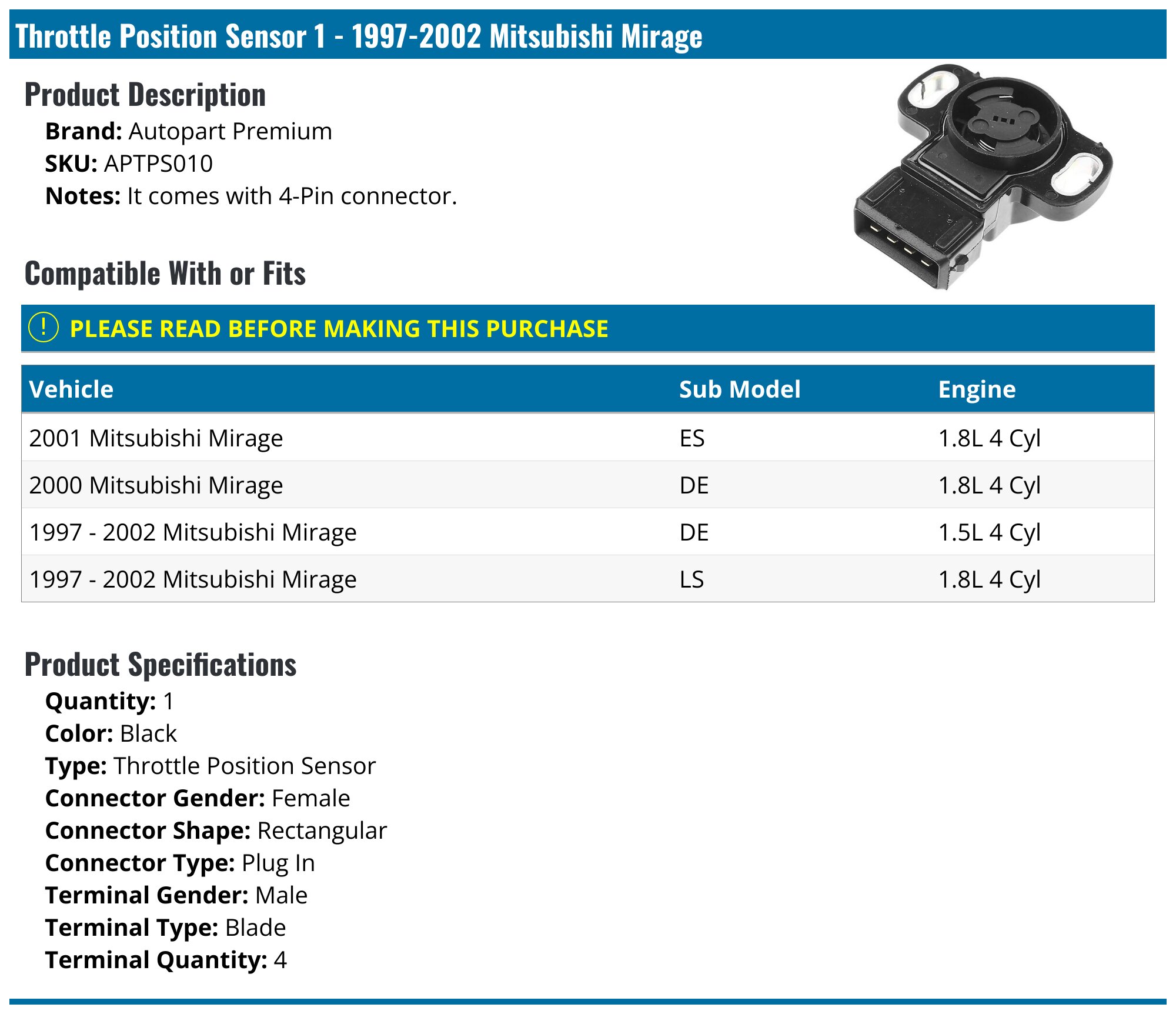 Timing Belt Tensioner - Compatible With 1992 - 1995, 1997 - 2004