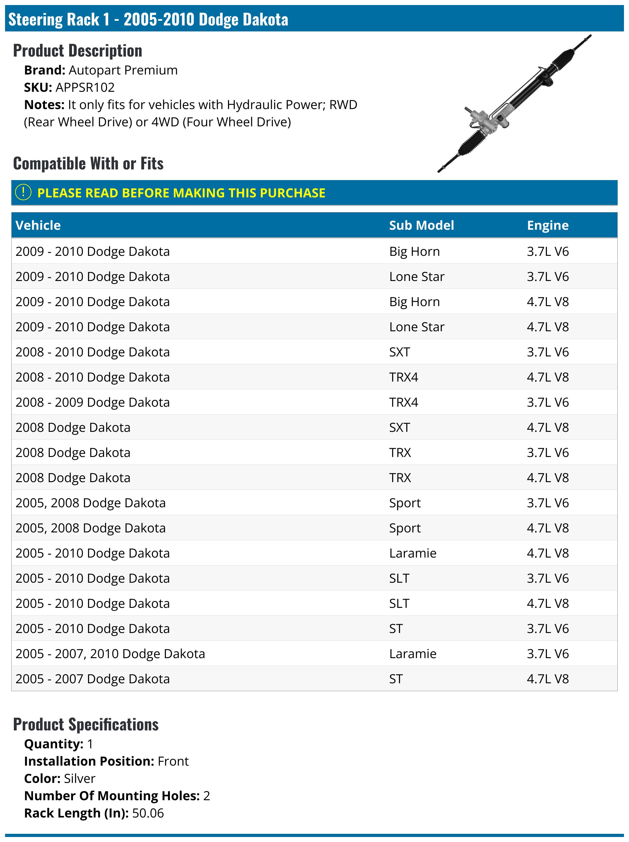 Rack and Pinion Assembly - 22-326