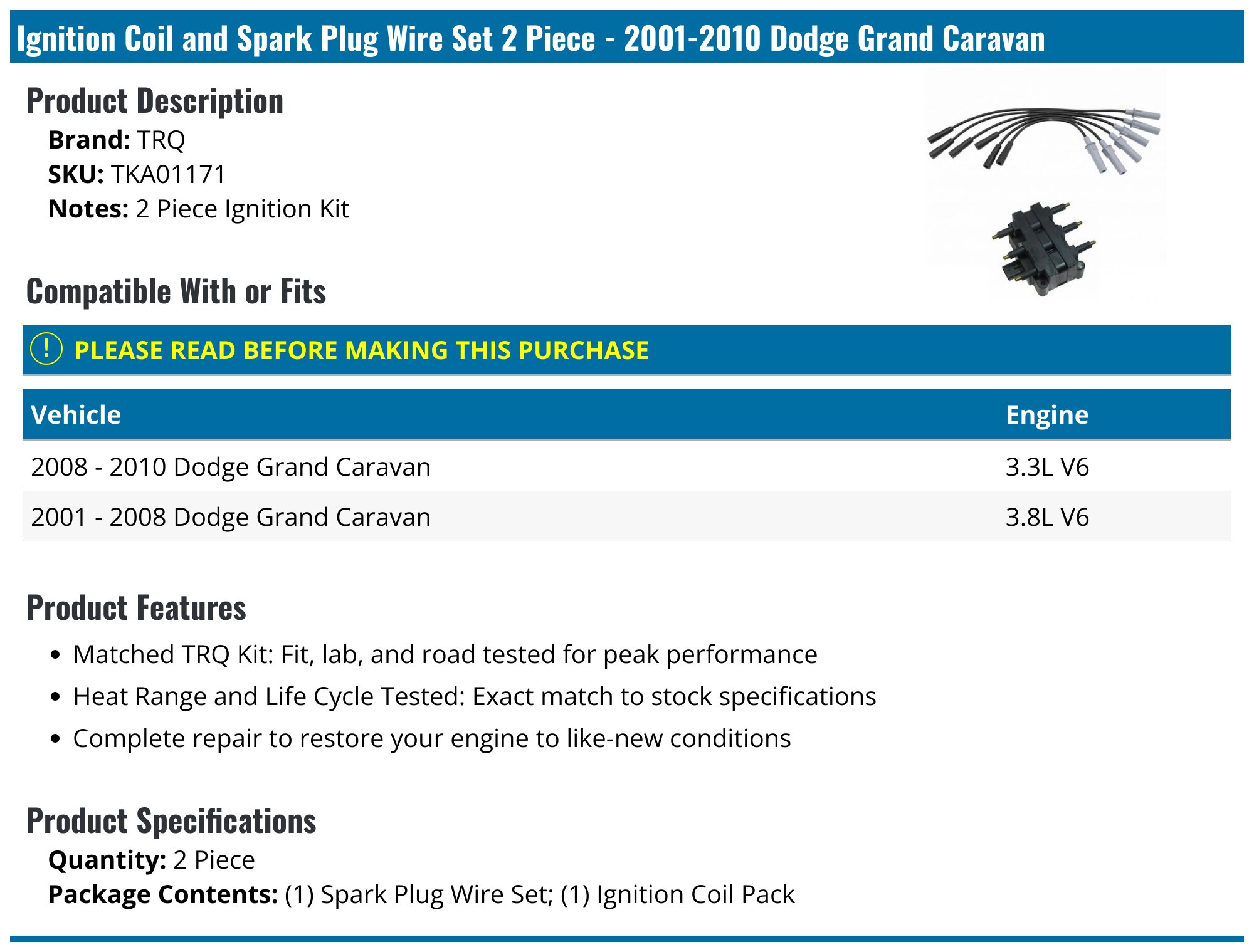 Red Spark Plug Wire Set For Dodge Grand Caravan 2001-2010 3.3L & 3.8L V6 – Acs-motorsport