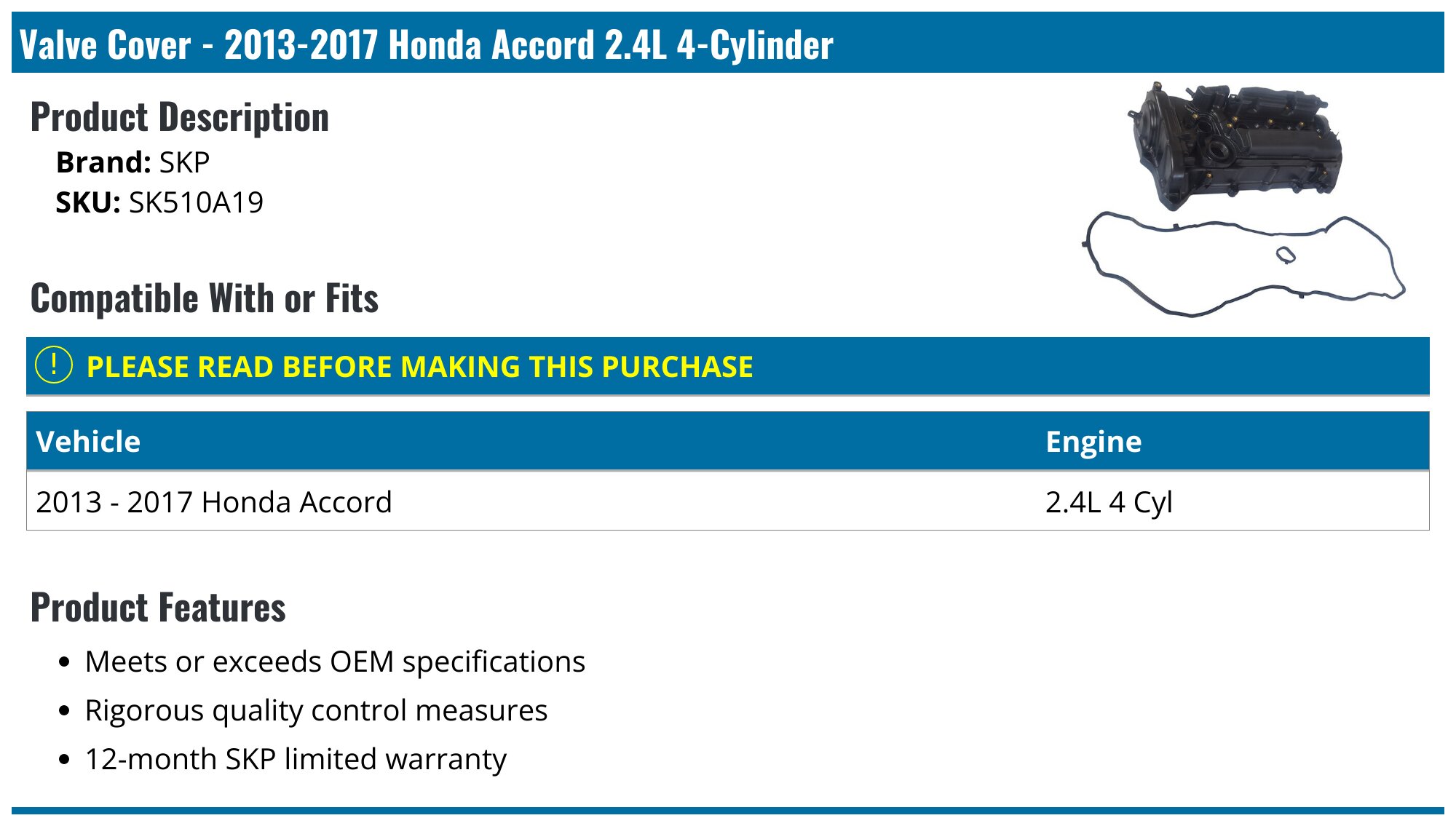 Furulu Valve Cover Gasket Kit For Civic SI TSX DOHC VTEC NEW For Honda Acura K24