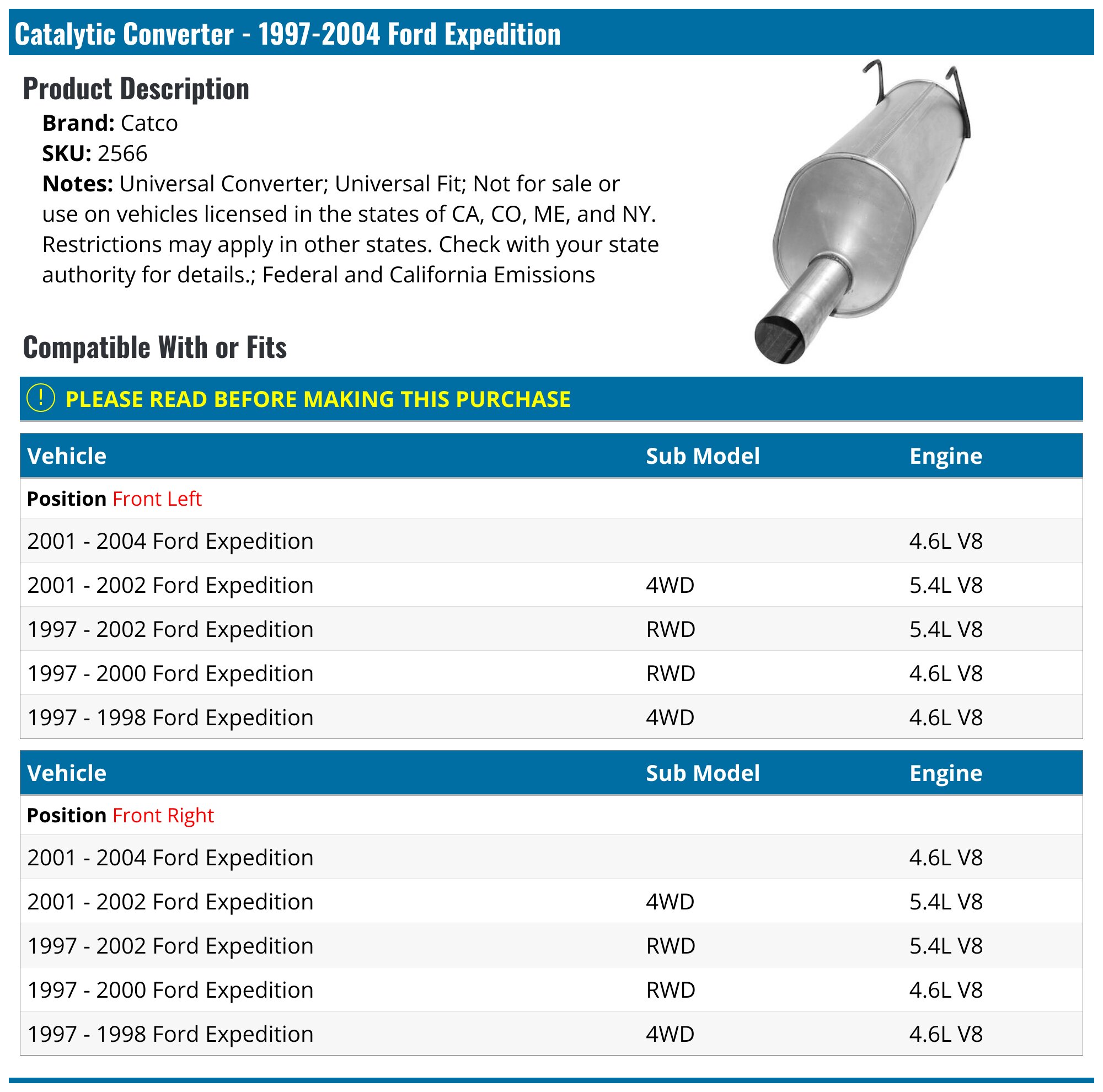 Ford Expedition Cadillac Converter