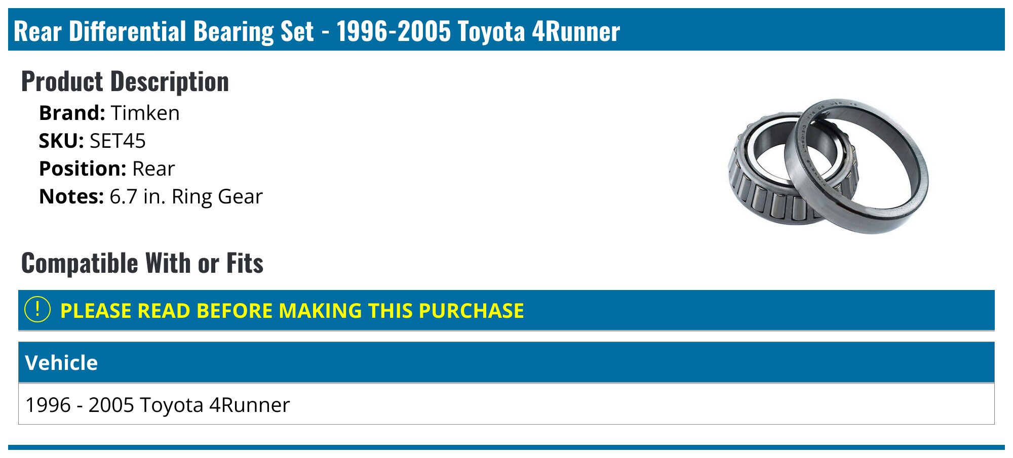 Dorman 94722GP Rear Differential Cover For Toyota 4Runner – 1996-2002 – 1997, 1998, 1999, 2000, 2001