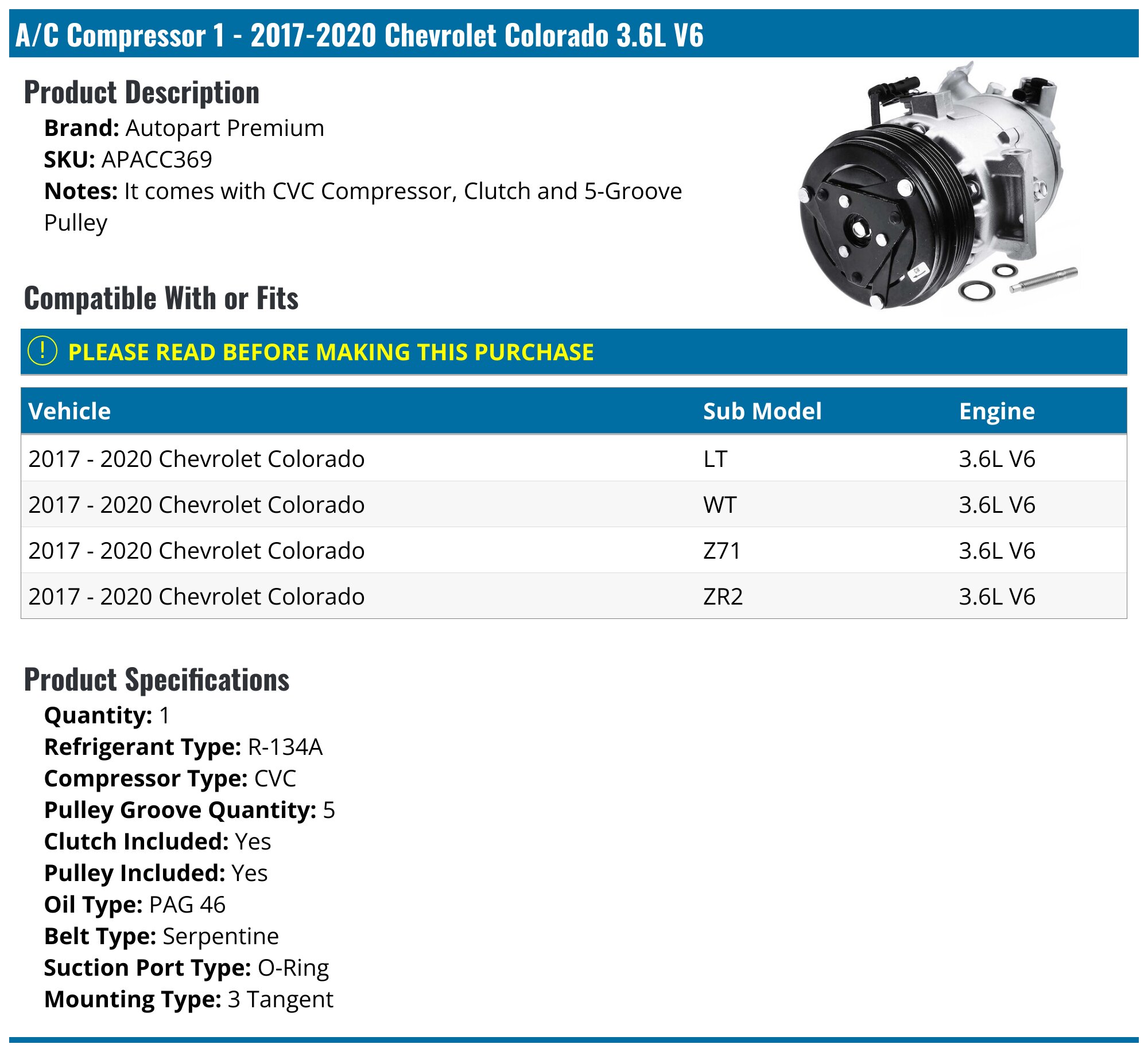 A/C Condensers for 2017 Chevrolet Colorado for sale