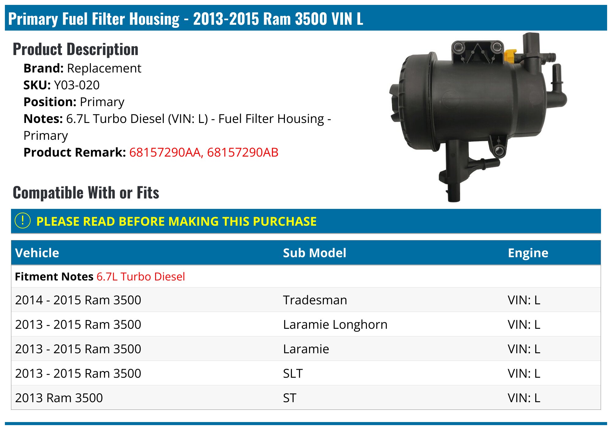 Ram 3500 Fuel Filter Locationnull
