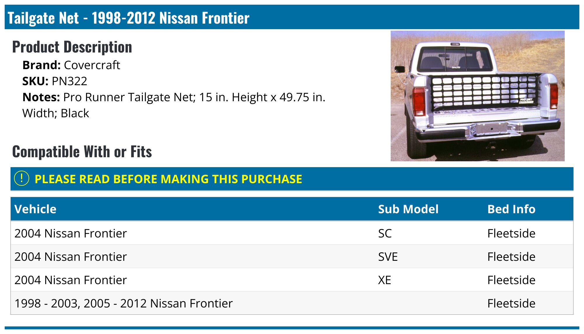 TRQ Tailgate Cables Pair Set For 1998-2004 Nissan Frontier – Rear Tail Gate Cables